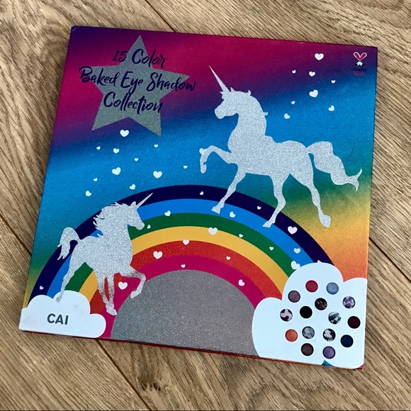 CAI Rainbow Unicorn Baked Eyeshadow Palette NWT - Picture 1 of 4